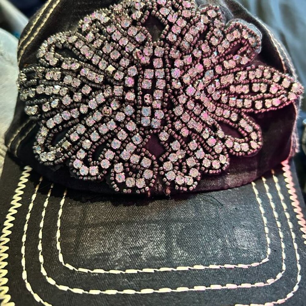 Baseball cap - BLING RHINESTONES -